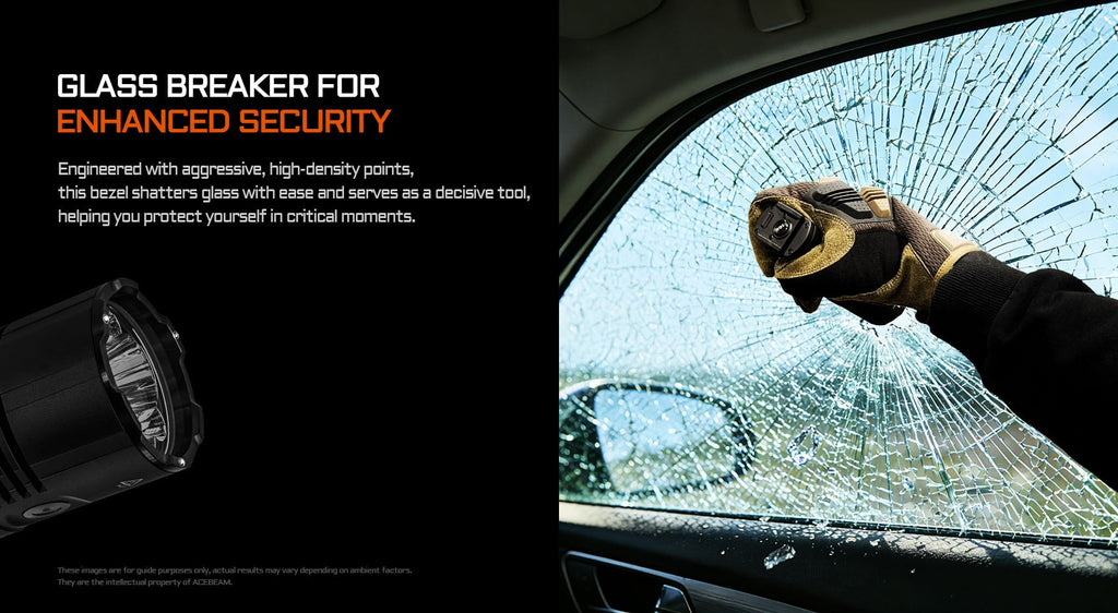 Söklampa Acebeam X30 CREE XHP70.3 6500K 18000 lumen 680m + röd