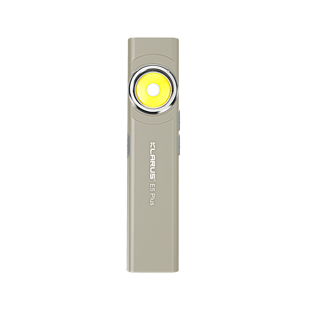 Klarus E5 Plus – Ultratunn EDC‑ficklampa med 650 lumen och magnetisk bas