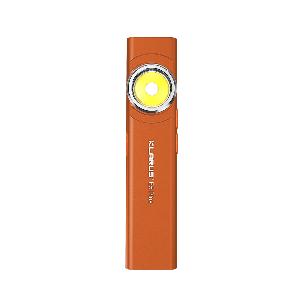 Klarus E5 Plus – Ultratunn EDC‑ficklampa med 650 lumen och magnetisk bas
